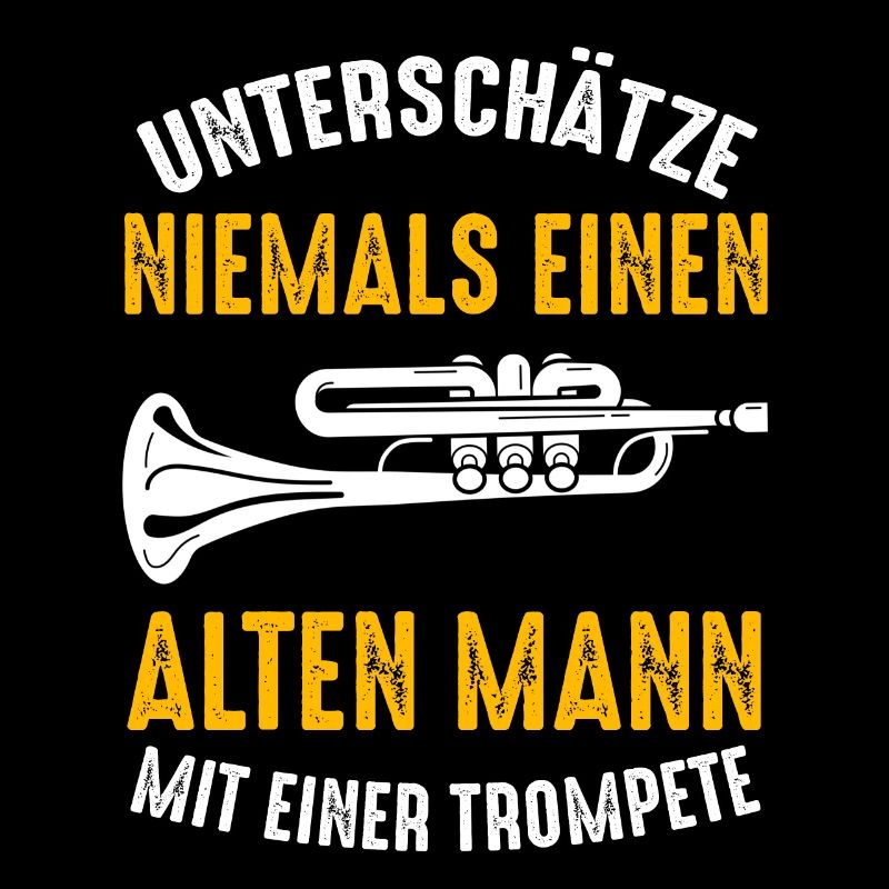 Trompete Alter Mann Trompeter Opa Musik Band