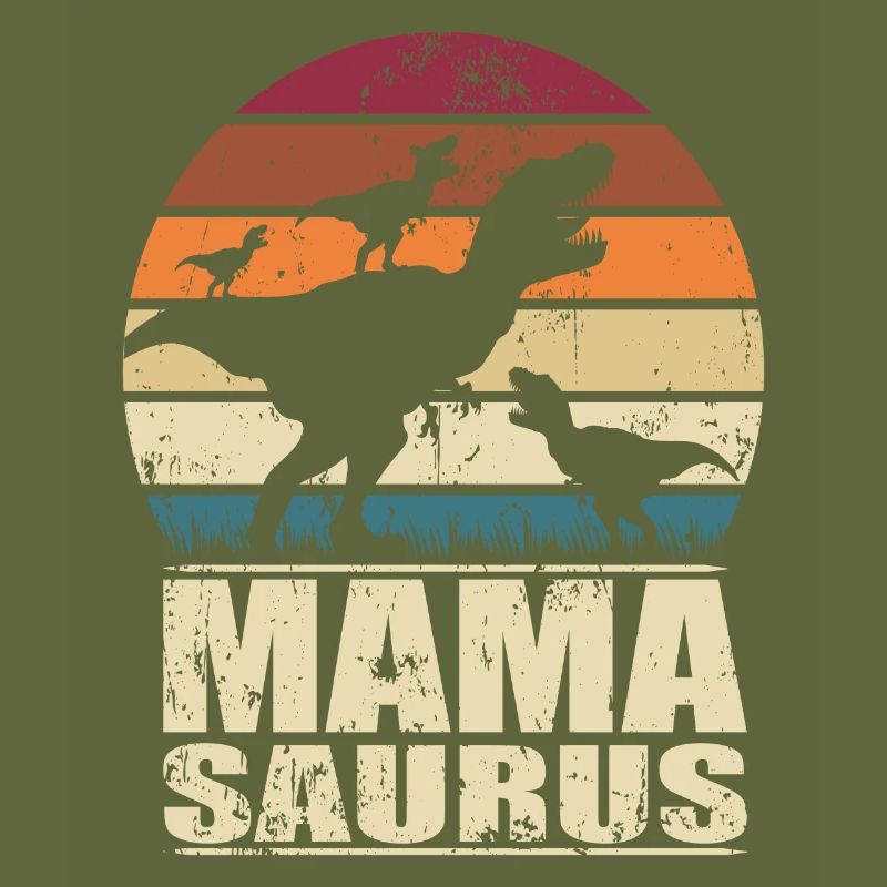 Mamasaurus Rex Dinosaurier Mutter Dino Drillinge