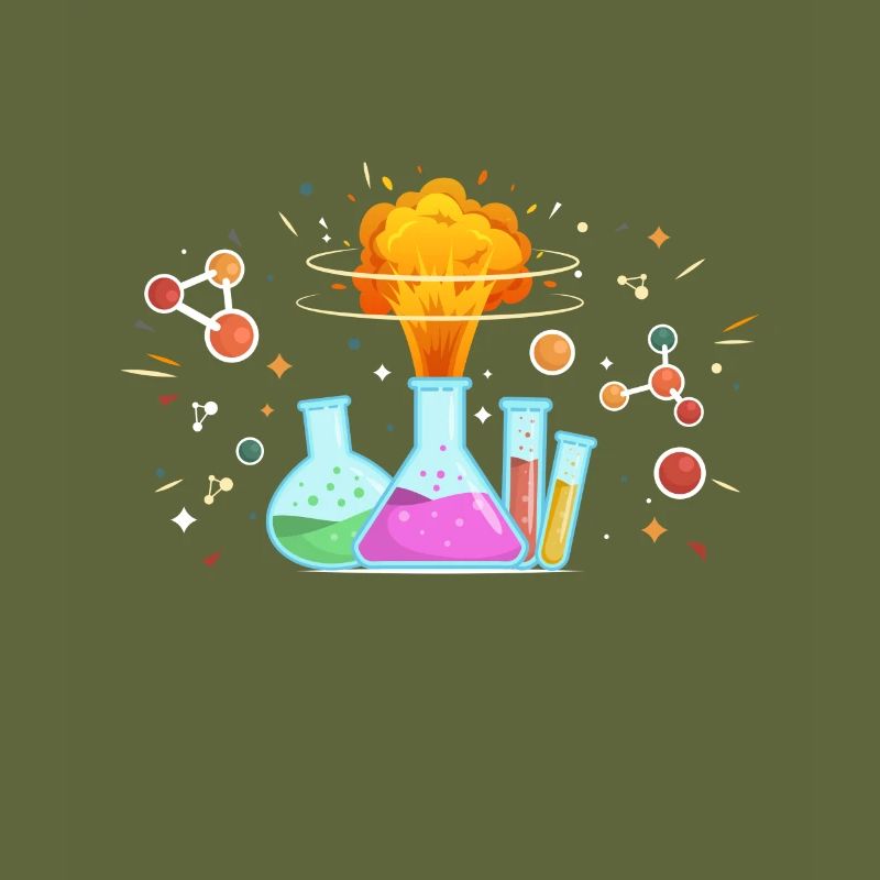 Chimie chimiste cadeau science molécule atome