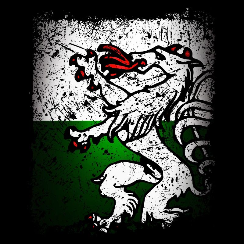 Styrie Drapeau drapeau Blason Rétro Panther