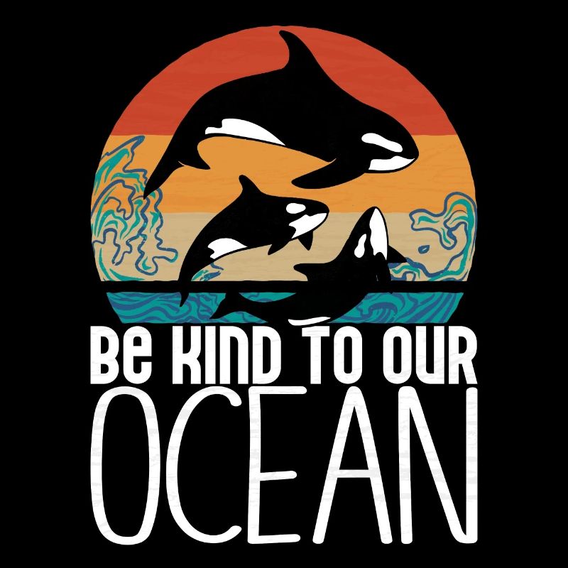 Orca Turque à épée - Be kind to our ocean