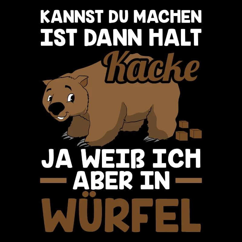 Wombat Würfel Kot