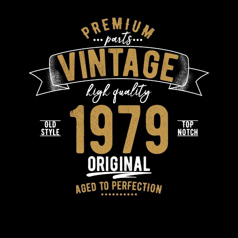 1979 Geburtstag retro Premium Geschenk