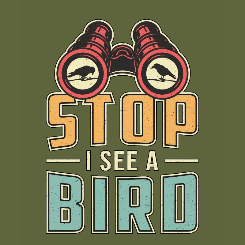 Bird Watching Retro Stop I See A Bird Watcher