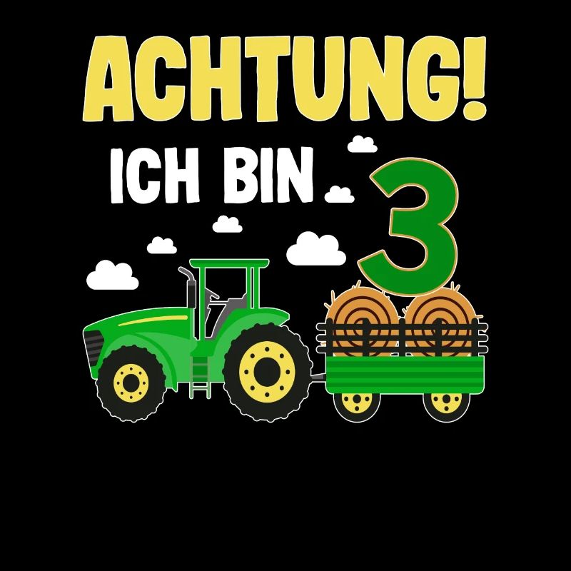 Traktor 3. Geburtstag Weg frei ich bin schon 3