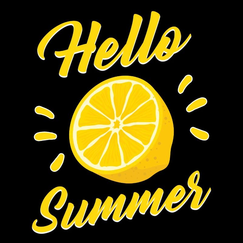 Hello Summer Summer Citron Citron lemon devise cadeau