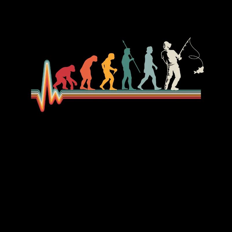 Evolution Angler Heartbeat Retro Gift