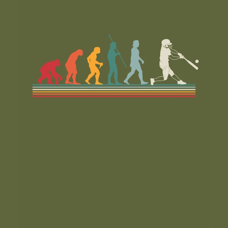 Evolution Baseball Softball Geschenk