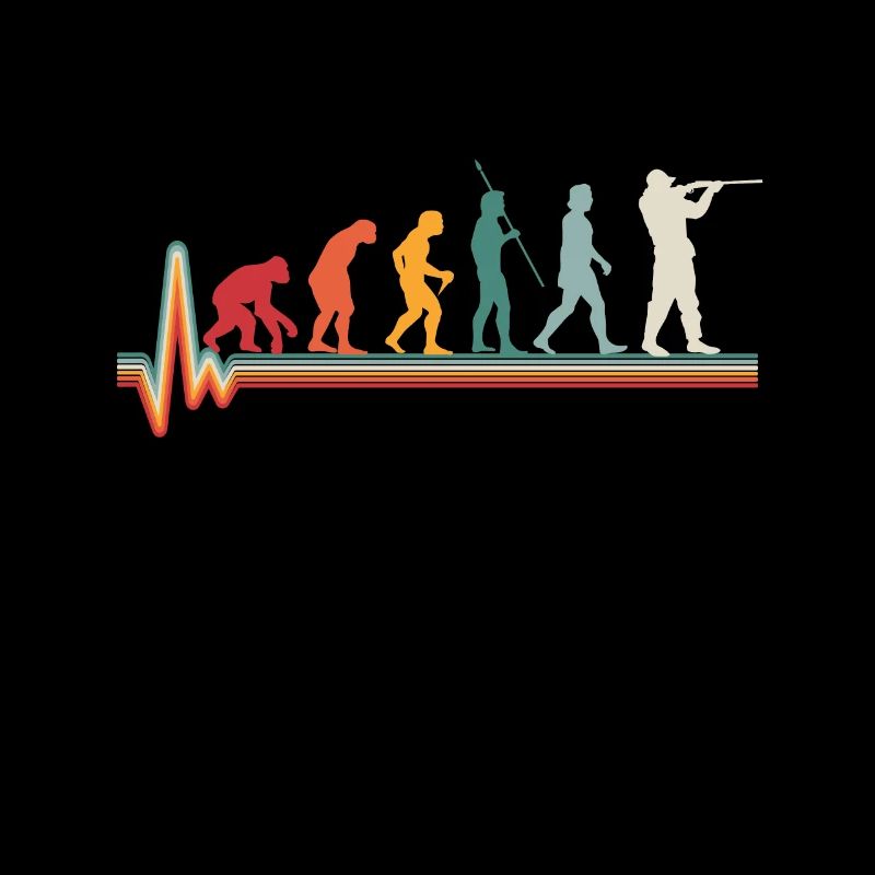 Evolution Coeur Chasseur Chasseur Cadeau