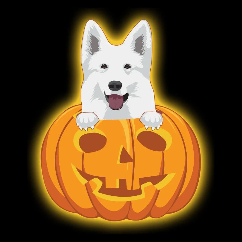 Halloween White Shepherd