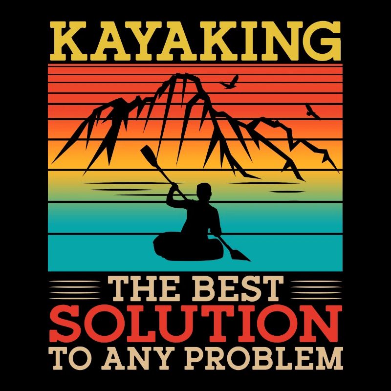 Kayaking The Best Solution Retro