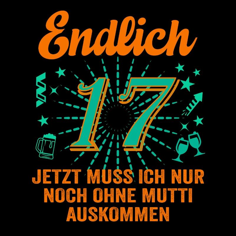 17 Geburtstag Junge Geschenk lustig 17. Ehrentag