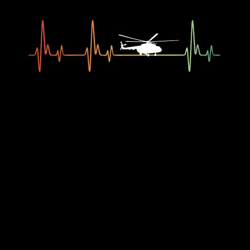 Retro Helicopter Heartbeat