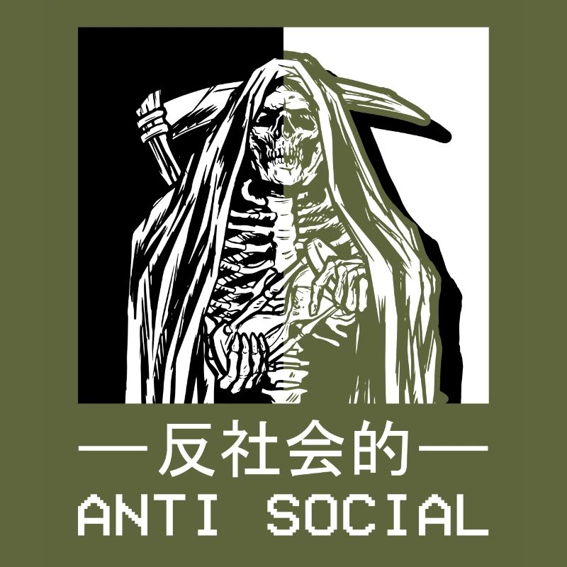 Skelett Sensenmann Antisocial Todesengel