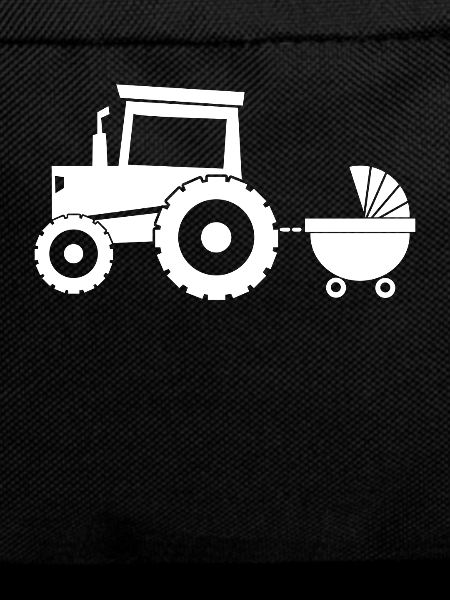 Tractor with baby cart