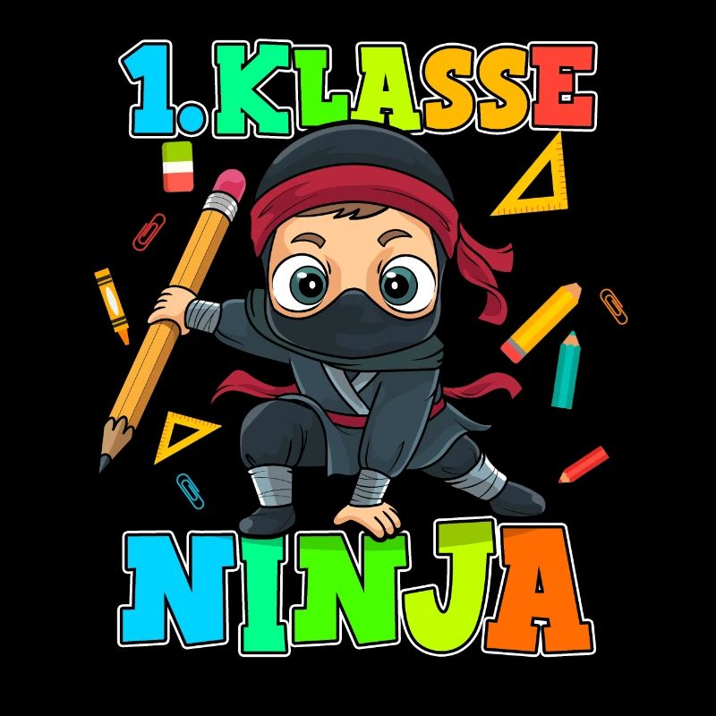 Einschulung Schulkind Ninja 1. Klasse Schulanfang