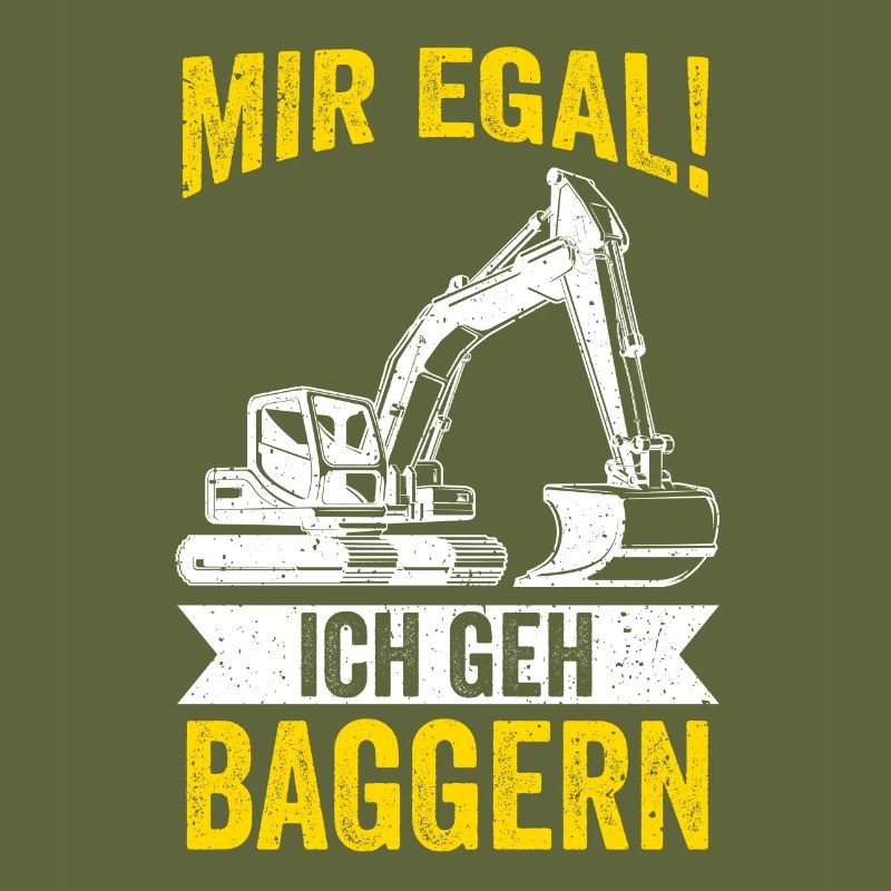 Baggern Baggerfahrer Tiefbauer Bagger