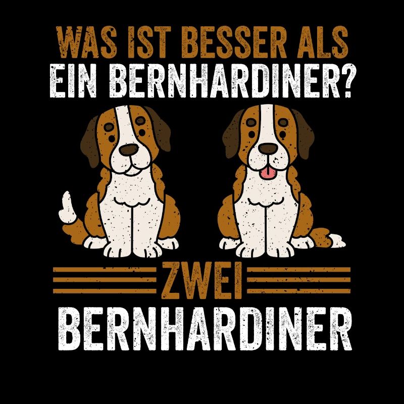 Zwei Bernhardiner Hund Bernhardiner