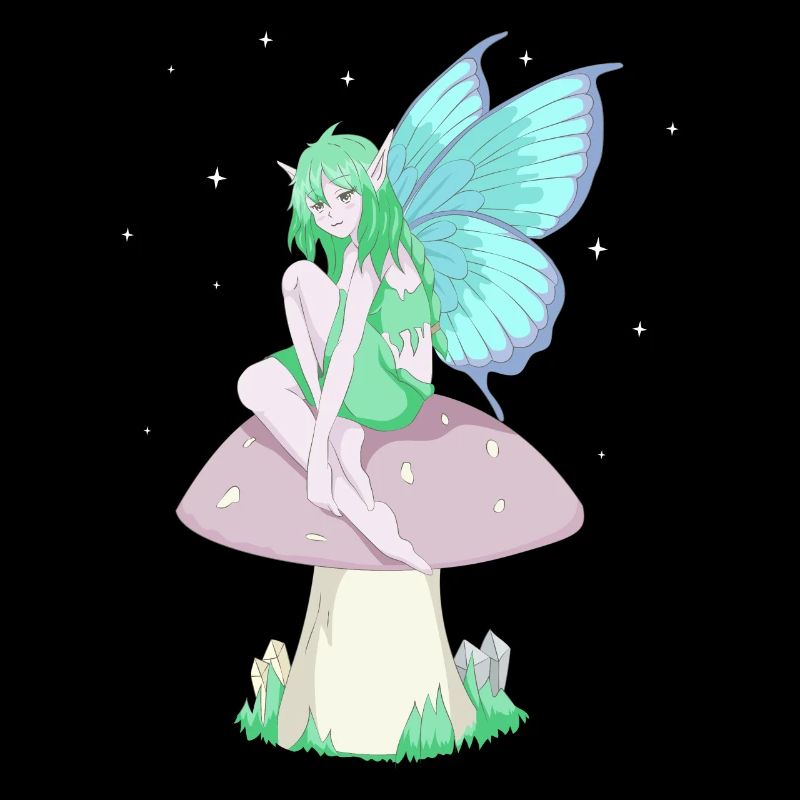 Fairycore Esthétique Anime Elf Fee Grunge Faecore