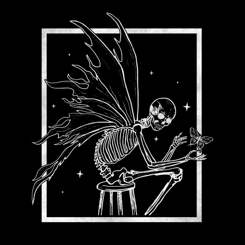 Fairycore Aesthetic Skelett Fee Grunge Goth