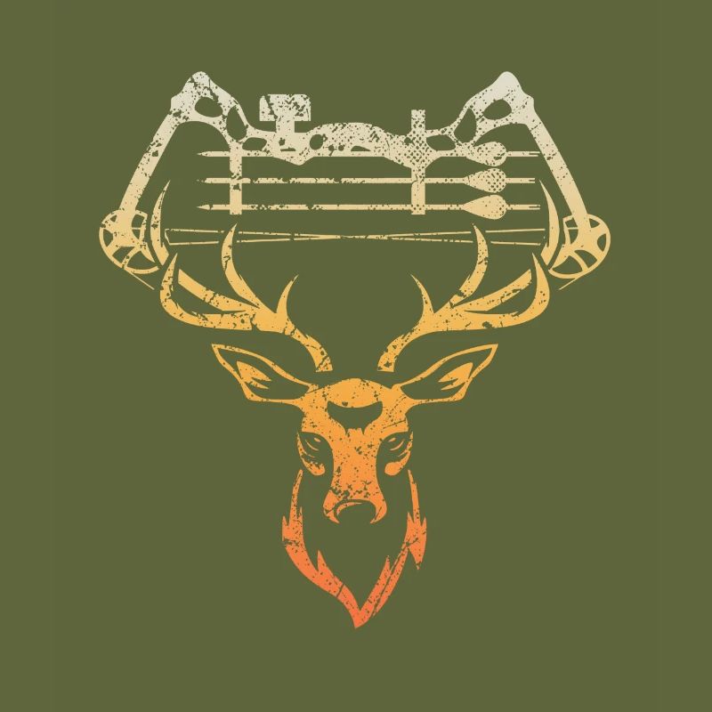 Bogenjagd Pfeil & Bogen Hirsch Jäger Hirsch Jagd