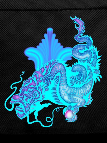 Bright Blue Chinese Dragon