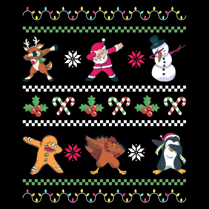 Weihnachten Pyjama de Noël Dabbing Père Noël