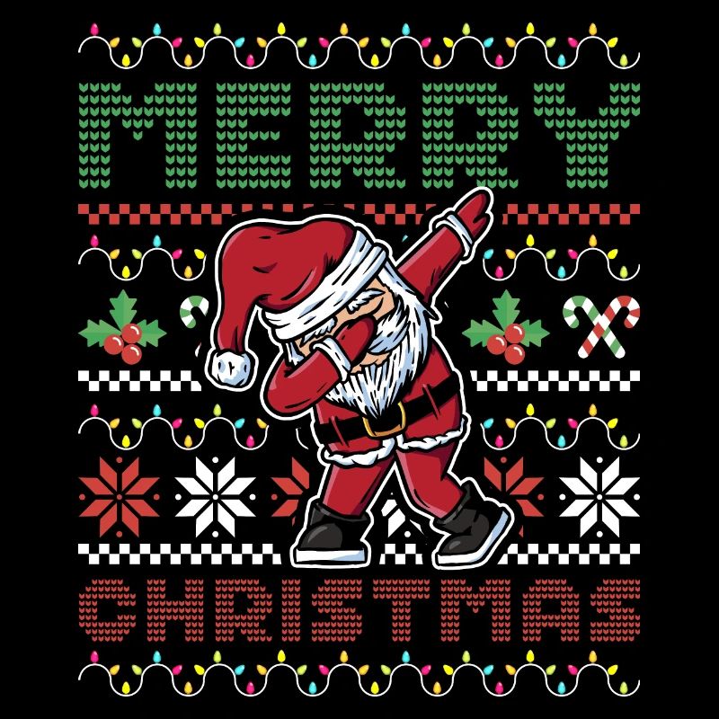Joyeux Noël Dabbing Père Noël Pyjama