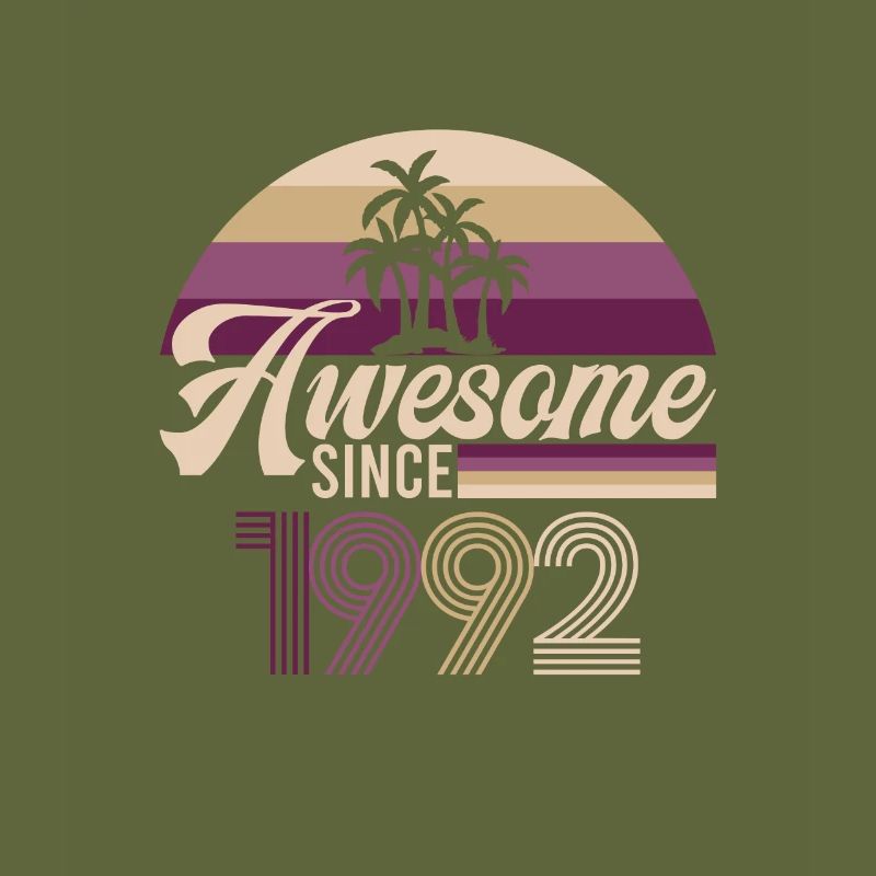 Vintage Awesome Since 1992 Geburtstag Retro