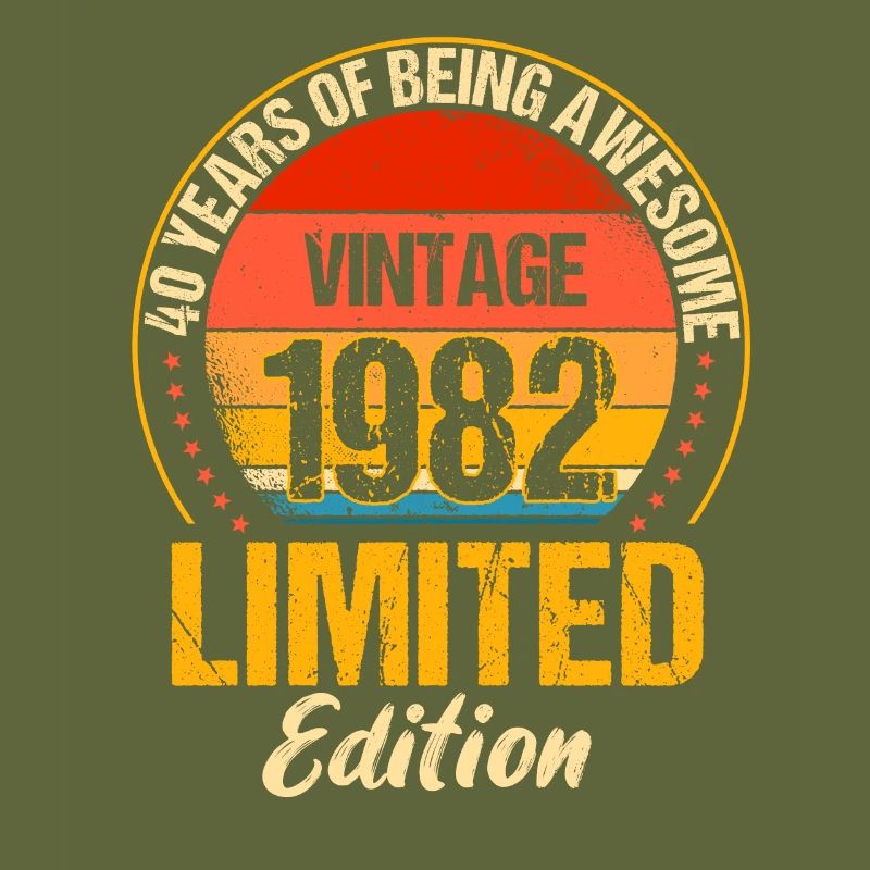 1982 Né à 40 ans Cadeau