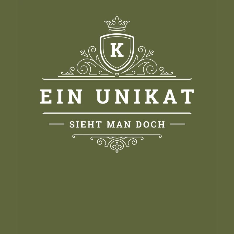 Ein Unikat Ein Einzelstück Anfangsbuchstabe K Name
