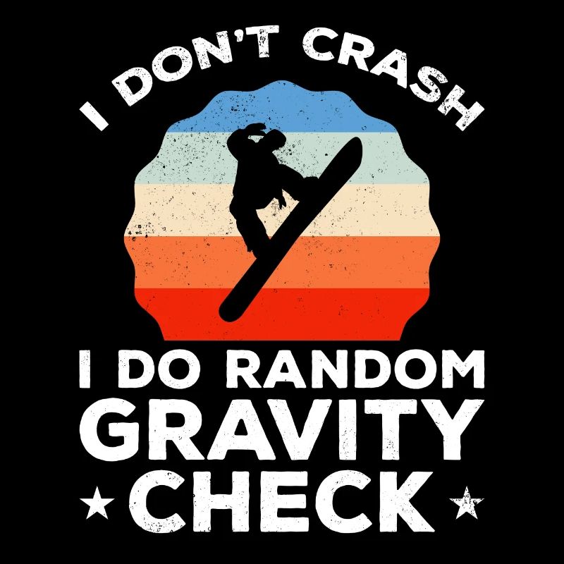 Random gravity checks Snowboarder Snowboarding