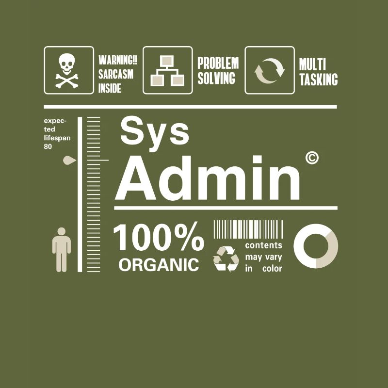 sys admin Inhalt Ironie Humor Computer Nerd pc cor