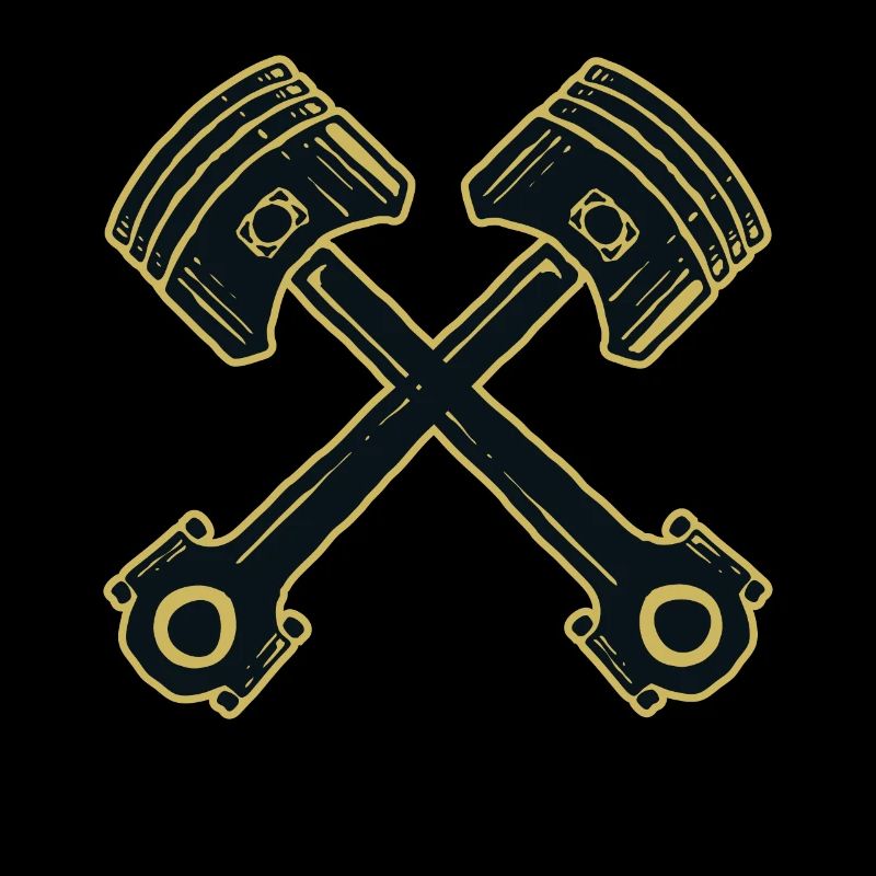 Piston with connecting rod