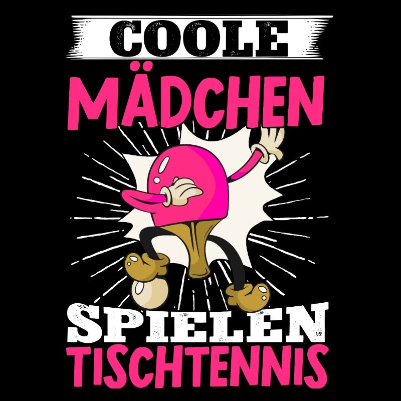 Coole Mädchen Spielen Tischtennis Geschenk