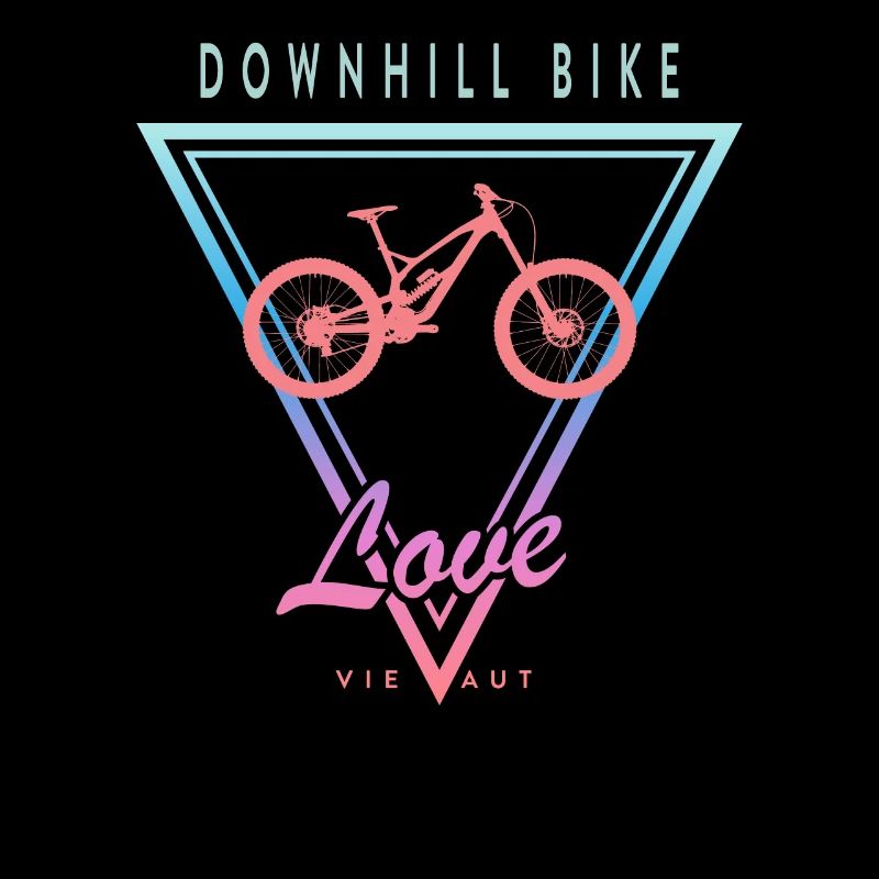 Distressed Downhill Bike Love