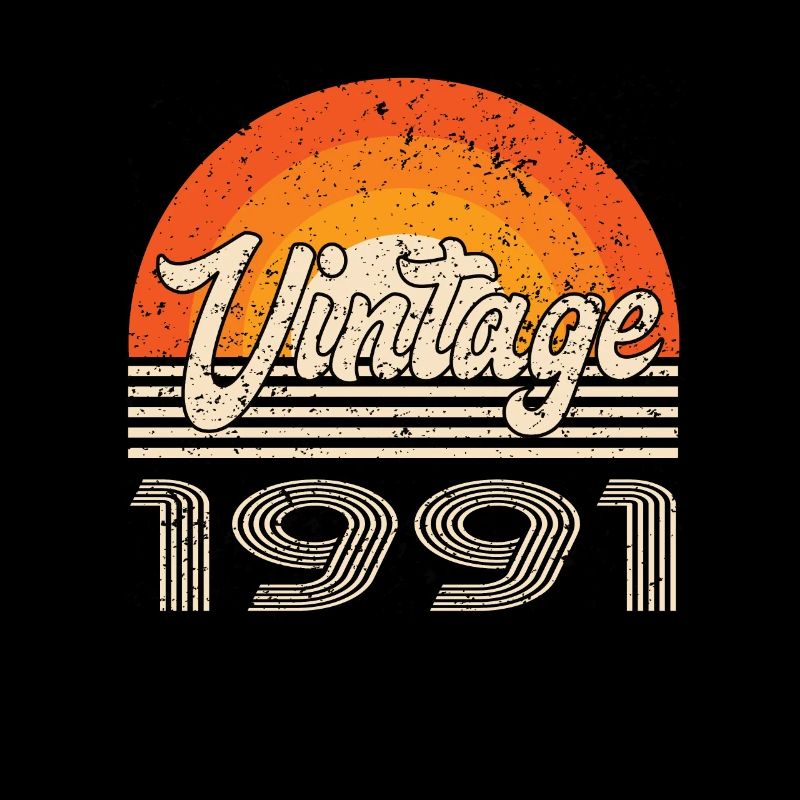 Vintage 1991 Geburtstag Retro