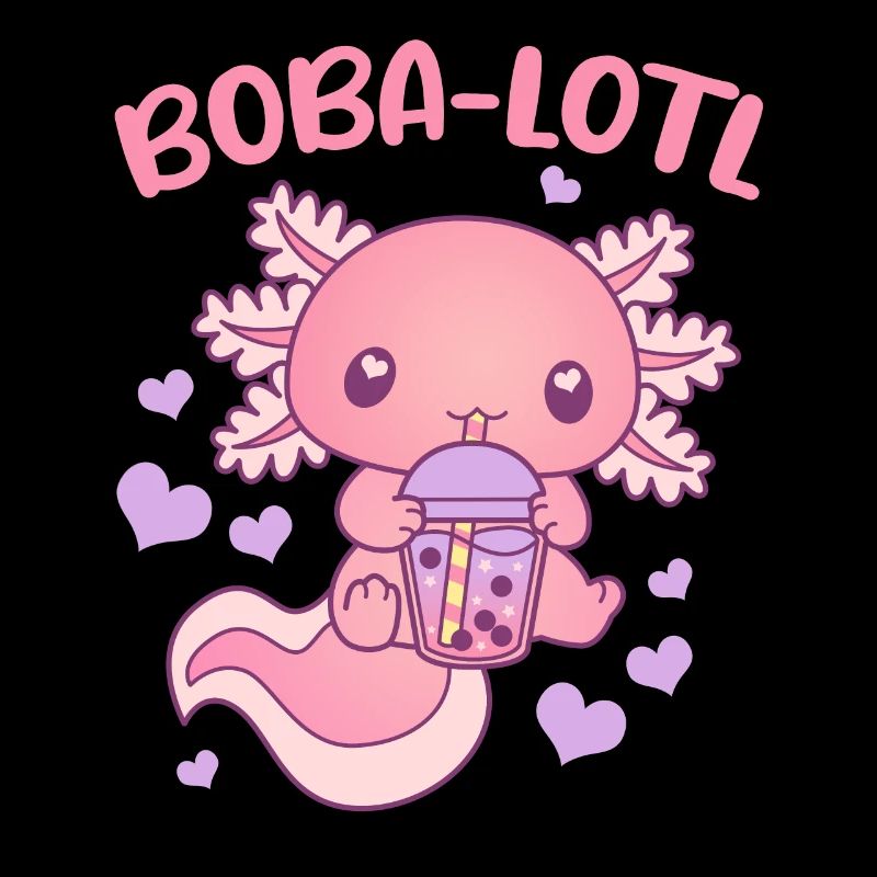 Bubble Tea Axolotl Boba-Lotl