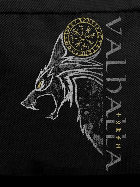 Valhalla Wolf Vegvisir Viking Runic Compass