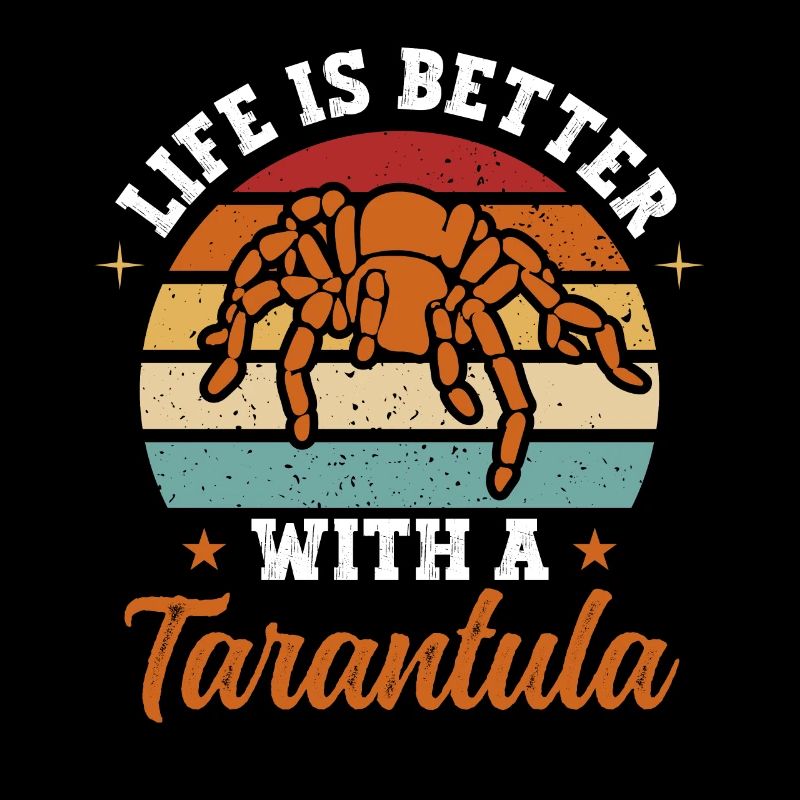 La vie est meilleure avec une araignée tarentule arachnide