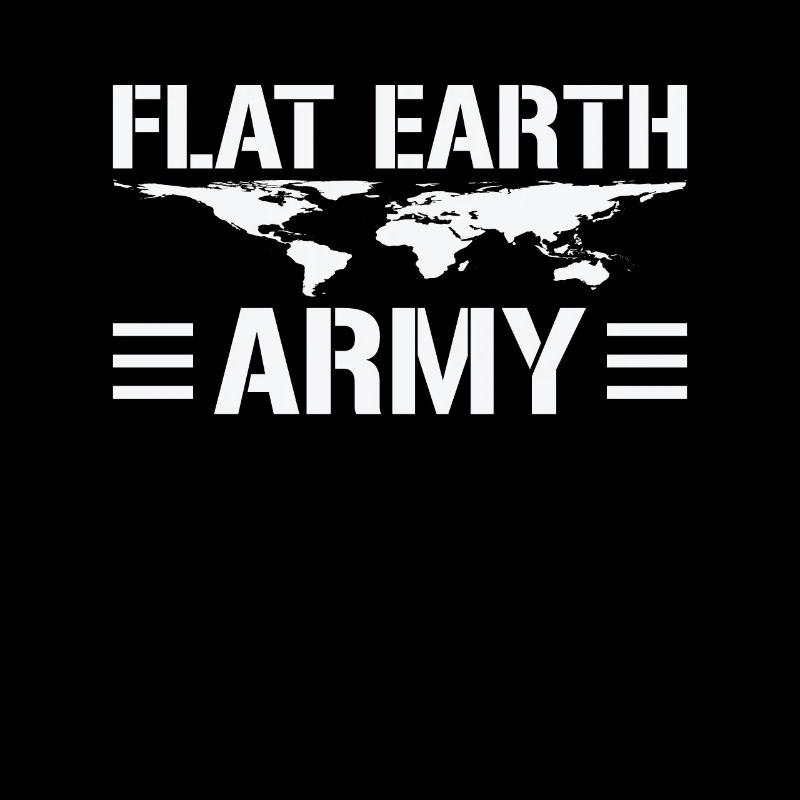 Flache Erde – Armee-Statement
