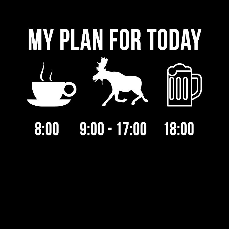 Lustig Kanada Elch Jagen Moose Jäger Jagd My Plan