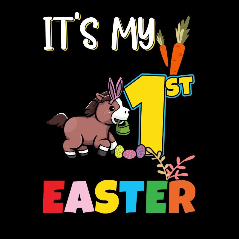 It's My First Easter Birthday Baby Easter Horse