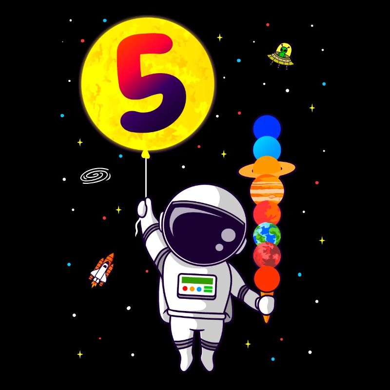 Astronaut for Children - 5th Birthday Space