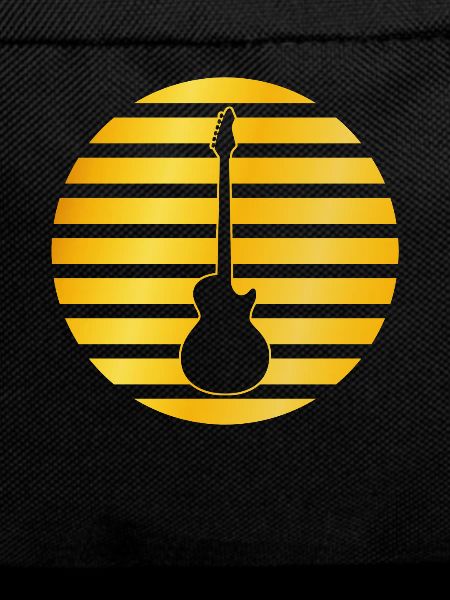E guitar golden logo
