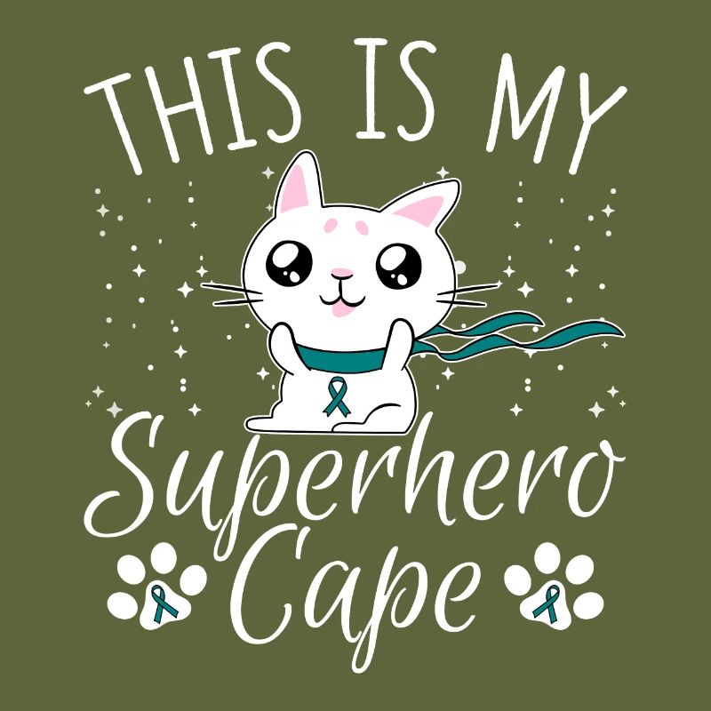 Eierstockkrebs Katze Das ist mein Superheldenumhan