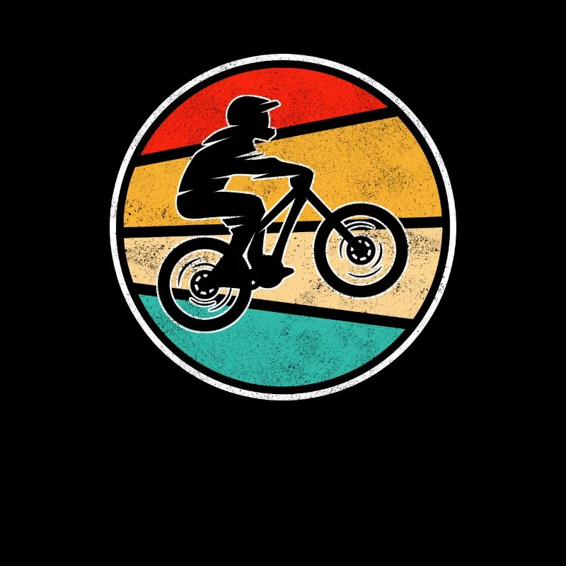 Logo rétro de VTT