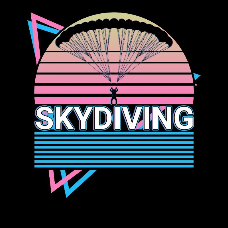 Skydiving Skydiver Retro Gesche