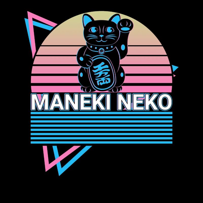 Maneki Neko Katze Retro Geschenk