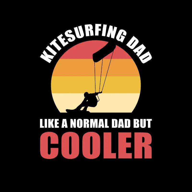 Kitesurf Papa comme un papa normal mais plus cool